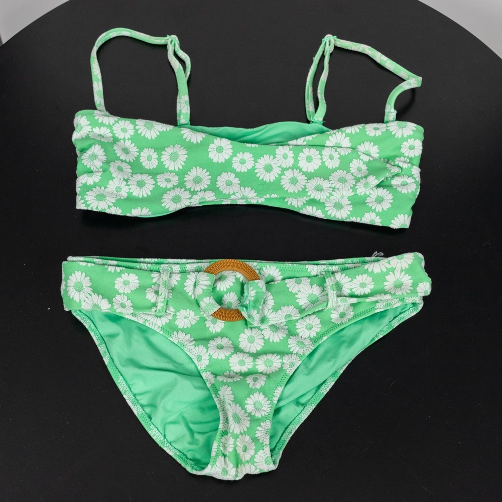 Seafoam Daisy Print Aerie Swimsuit
